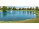 Community pond featuring water features and well-maintained landscaping around the edges at 4410 S Gressa St, Pahrump, NV 89061