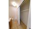 An open bathroom closet offers shelf storage space for essentials and personal items at 4955 Jeffreys St # 403, Las Vegas, NV 89119