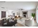Bright, open-concept living and dining area features stylish furnishings and a modern fireplace at 516 Donner St, Las Vegas, NV 89107