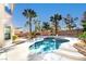 Backyard pool and patio perfect for outdoor entertaining at 5737 Heather Breeze Ct, Las Vegas, NV 89141