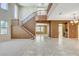 Elegant entryway showcasing staircase, with great natural light and an open floor plan for easy flow at 5949 Casa Coronado Ave, Las Vegas, NV 89131