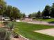 Scenic community park featuring walking paths, picnic area and lush landscaping at 6141 Annville Ct, North Las Vegas, NV 89081