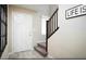 Inviting entry with stairs, light wood floors, and natural light making the space feel open and welcoming at 627 Bellus Pl # Lot 156, Henderson, NV 89015