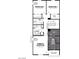Layout of the second story with bedrooms, bathrooms, laundry room and balcony for main bedroom at 6716 Nimbus Ave # Lot 14, Las Vegas, NV 89130