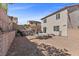 The home's backyard offers a fire pit and a small above ground pool at 6857 Stone Tower Ct, Las Vegas, NV 89149