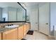 Light and bright bathroom featuring double sinks and modern fixtures at 7404 Eggshell Dr, North Las Vegas, NV 89084