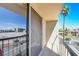 Private balcony features a palm tree and an incredible cityscape view at 745 N Royal Crest Cir # 127, Las Vegas, NV 89169