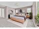 Serene main bedroom with a comfortable bed, soft lighting, and tasteful decor for restful nights at 7624 Mallard Bay Ave, Las Vegas, NV 89179
