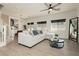 Inviting living area with large sectional sofa and modern decor at 10010 Aspen Rose St # 102, Las Vegas, NV 89183