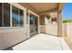 Covered patio with access to the backyard, offering a comfortable outdoor living space at 10010 Aspen Rose St # 102, Las Vegas, NV 89183