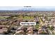 Rooftop view of a Las Vegas residential community and a clear view of the Las Vegas Strip skyline at 1185 Via Dimartini, Henderson, NV 89052