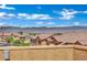 Rooftop view of neighborhood featuring desert landscaping with mountain views at 1185 Via Dimartini, Henderson, NV 89052