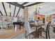 Open concept dining area with beam ceilings is conveniently located off kitchen at 1595 E Camero Ave, Las Vegas, NV 89123