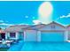 Bright, sun-drenched single-story home with a well-maintained front yard and two-car garage at 1619 Tangerine Rose Dr, Las Vegas, NV 89142