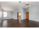Spacious bedroom with hardwood floors, ensuite bath and a large window at 1924 Coralino Dr, Henderson, NV 89074