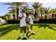 A tennis statue adds athletic charm to the lush landscaping of this desirable community at 2201 Ramsgate Dr # 327, Henderson, NV 89074