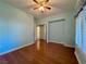 Bedroom with beautiful hardwood flooring, ceiling fan and natural lighting at 2343 Scotch Lake St, Las Vegas, NV 89134