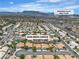 An aerial shot highlighting the community including the well-maintained landscaping at 3109 Siena Cir, Las Vegas, NV 89128