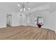 Bright living room featuring recessed lighting, hardwood floors, and large windows at 3109 Siena Cir, Las Vegas, NV 89128