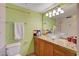 Modern bathroom features dual vessel sinks, updated fixtures, and a tub-shower at 3823 S Maryland Pkwy # P1, Las Vegas, NV 89119