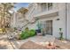Multi-story condo building with stairs, walkway, and outdoor seating area at 3823 S Maryland Pkwy # P1, Las Vegas, NV 89119
