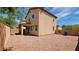 Large backyard featuring desert landscaping and a covered patio at 386 Botanic Gardens Dr, Las Vegas, NV 89148