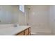 Bright bathroom featuring a shower-tub combination and a single-sink vanity at 386 Botanic Gardens Dr, Las Vegas, NV 89148