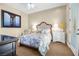 Comfortable bedroom featuring plush bedding, soft lighting, and elegant decor at 4208 Agosta Luna Pl, Las Vegas, NV 89135