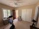 Home office featuring a desk area, a ceiling fan and ample space at 4208 Agosta Luna Pl, Las Vegas, NV 89135