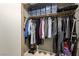 Well-organized closet with clothing racks, shelving, and storage bins for maximum organization at 4213 Essex Green Ct, Las Vegas, NV 89110