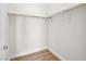 Empty walk-in closet featuring vinyl flooring and white walls with shelving at 5120 Mirage Garden St, Las Vegas, NV 89130