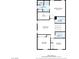 Second floor plan featuring bedrooms, bathrooms, laundry room and Gathering room with dimensions at 5236 Sunstone Mesa Dr, Las Vegas, NV 89166
