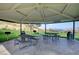 Community park with picnic tables, BBQs, trash receptacles, and a view of the lake and mountains at 532 Greenbriar Pl, Boulder City, NV 89005