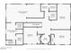 Upstairs floor plan of a house with 4 bedrooms, 3 bathrooms, a study and laundry room at 5695 Merced St, Las Vegas, NV 89148