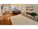 Comfortable living space with hardwood flooring and modern décor at 6699 Oxendale Ave, Las Vegas, NV 89139