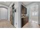 Bright kitchen showcasing stainless steel appliances and granite countertops at 6971 Moaning Cavern St, Las Vegas, NV 89131