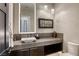 Modern bathroom featuring stylish sink, vanity and under cabinet storage at 787 Keyland St, Las Vegas, NV 89138