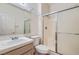 Bathroom features single sink and walk-in shower at 89 Autumn Day St, Henderson, NV 89012