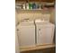 Functional laundry room with modern washer and dryer appliances at 8913 Cambridge Glen Ct, Las Vegas, NV 89149