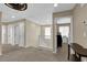 Open upstairs hallway with several doors and carpeted floors at 9082 Amanda Creek Ct, Las Vegas, NV 89149