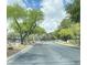 Scenic street view showcasing the tree-lined neighborhood and well-maintained landscaping at 9125 Las Manaitas Ave # 302, Las Vegas, NV 89144