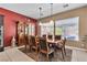 Cozy dining area featuring ample seating and natural light, perfect for Gathering meals and gatherings at 9362 Wilderness Glen Ave, Las Vegas, NV 89178