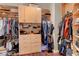 Organized walk-in closet with custom shelving, ample storage, and hanging space at 9704 Royal Lamb Dr, Las Vegas, NV 89145