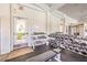 Fitness center with free weights, ample lighting and mirrored wall; equipment is well maintained at 10109 Jacob Pl # 203, Las Vegas, NV 89144