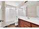 Bathroom featuring a vanity, sink, and tub-shower combo at 10230 Viterbo St, Las Vegas, NV 89183