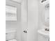 Neat powder room featuring a pedestal sink and window at 10230 Viterbo St, Las Vegas, NV 89183
