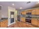Modern kitchen with stainless steel appliances at 11177 Deluna St, Las Vegas, NV 89141