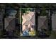 Home highlighted in a bird's eye view, demonstrating the property size between neighbors at 11340 Espadrille Ct, Las Vegas, NV 89138