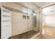 Luxurious walk-in shower with glass enclosure and custom tile work at 1200 Dream Bridge Dr, Las Vegas, NV 89144