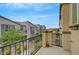 Balcony view of community landscaping and common area at 1200 Paradise Basin Ct, Henderson, NV 89002